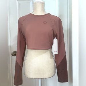 Lululemon logo elastic everlux training long sleeve shirt (online exclusive)